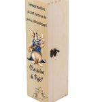 Cutie de vin, Paste, Lemn, 35x10x10 cm, CVP005 - imagine 2