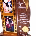 Decoratiune Cadou, Personalizata, Nunta, Lemn, 26x18cm, DCCUV001 - imagine 4