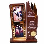 Decoratiune Cadou, Personalizata, Nunta, Lemn, 26x18cm, DCCUV001