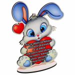 Decoratiune Cadou Paste, Multicolor, 15×12,5 cm, DCPUV013 - imagine 2