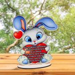 Decoratiune Cadou Paste, Multicolor, 15×12,5 cm, DCPUV013 - imagine 5