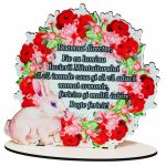 Decoratiune cadou, Personalizata, Director, Paste, Lemn, 15×14,5 cm, DCPUV015