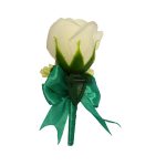 Cocarde Nunta, Model Papion Floral, Trandafir, Auriu-Verde, CFL030 - imagine 10