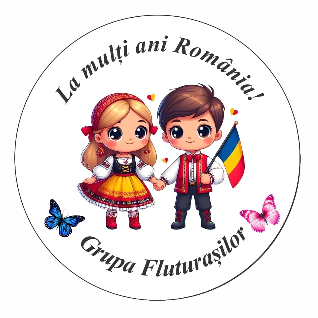 ITUV004 Insigna Lemn, 1 Decembrie, Personalizata, 6cm, ITUV004 - imagine 1