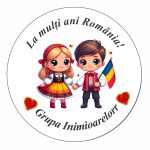 Insigna Lemn, 1 Decembrie, Personalizata, 6cm, ITUV005