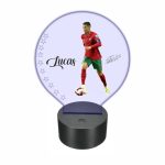 Lampa 3D personalizata, model Ronaldo, multicolor, 22x18 cm, LDUV029 - imagine 5