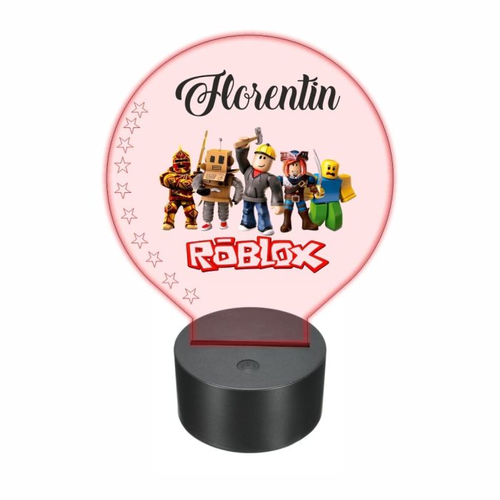 Lampa 3D personalizata, model Roblox, multicolor, 22x18 cm, LDUV037 - imagine 5