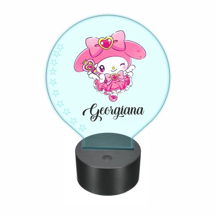 Lampa 3D personalizata, model My Melody, multicolor, 22x18 cm, LDUV053 - imagine 5