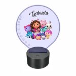 Lampa 3D personalizata, model Gabby’s Dollhouse, multicolor, 22x18 cm, LDUV057 - imagine 5