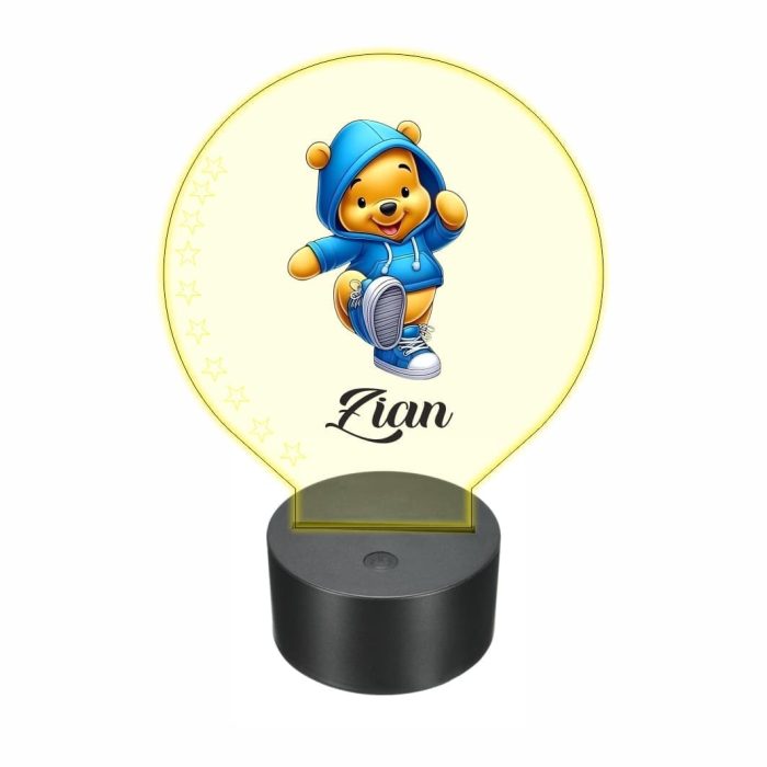 Lampa 3D personalizata, model Winnie The Pooh, multicolor, 22x18 cm, LDUV060 - imagine 5