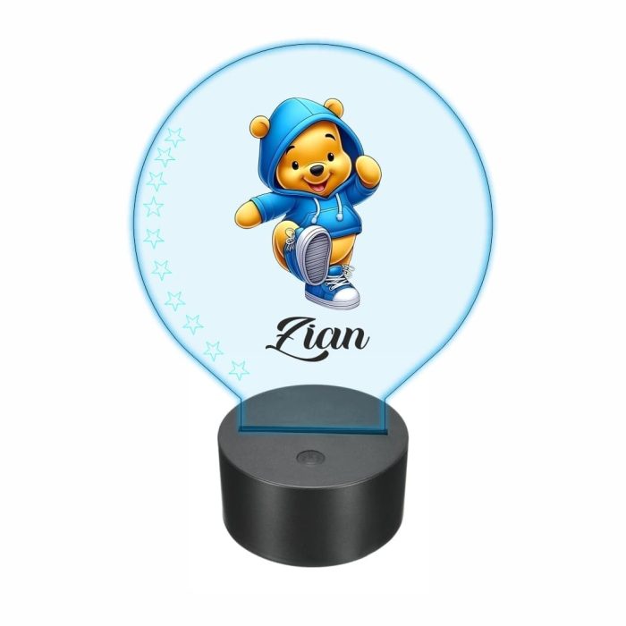 Lampa 3D personalizata, model Winnie The Pooh, multicolor, 22x18 cm, LDUV060 - imagine 1