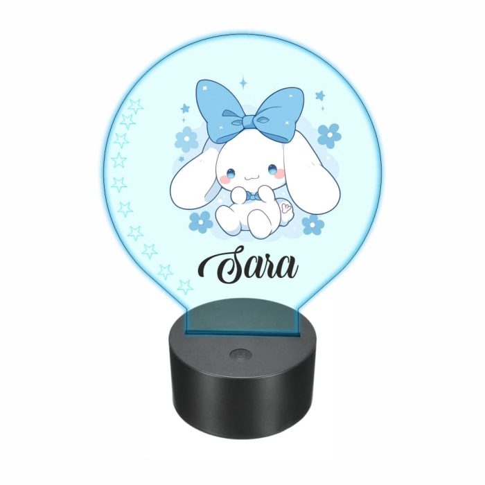 Lampa 3D personalizata, model Cinnamoroll, multicolor, 22x18 cm, LDUV062 - imagine 5