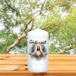 Lumanare Decorativa, Paste, Alb, 14x7 cm, LPS003 - imagine 3