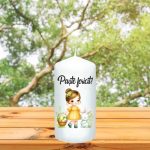 Lumanare Decorativa, Paste, Alb, 14x7 cm, LPS004 - imagine 3