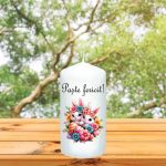 Lumanare Decorativa, Paste, Alb, 14x7 cm, LPS009 - imagine 3