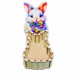 Cutie cadou de Paste, Personalizata, Lemn, Multicolor, OKPUV009 - imagine 3