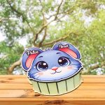 Cutie cadou de Paste, Personalizata, Lemn, Multicolor, OKPUV011 - imagine 5