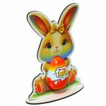 Suport cu Ou Kinder Joy, Paste, Lemn, Multicolor, 17x12,5 cm, OKPUV015 - imagine 2