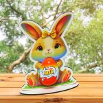 Suport cu Ou Kinder Joy, Paste, Lemn, Multicolor, 17x12,5 cm, OKPUV015 - imagine 4