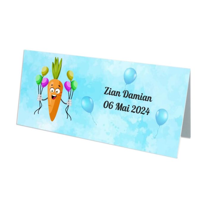 Plic bani Botez, Model PB46, Carton, Alb - imagine 3