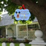 Pancarta Bine Ati Venit, Personalizata, Botez, Mickey Mouse, 40x31cm, PBBUV005 - imagine 2