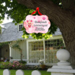 Pancarta Bine Ati Venit, Personalizata, Botez, Piglet, 40x31cm, PBBUV007 - imagine 2