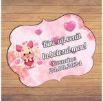Pancarta Bine Ati Venit, Personalizata, Botez, Piglet, 40x31cm, PBBUV007 - imagine 4