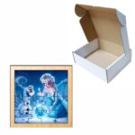 Puzzle din lemn, Frozen, Olaf, 16 piese, Multicolor, 17x17 cm, PDUV047 - imagine 3