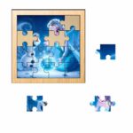 Puzzle din lemn, Frozen, Olaf, 16 piese, Multicolor, 17x17 cm, PDUV047 - imagine 2