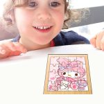 Puzzle din lemn, My Melody, 16 piese, Multicolor, 17x17 cm, PDUV049 - imagine 4