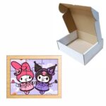 Puzzle din lemn, Kuromi, My Melody, 9 piese, Multicolor, 15x12 cm, PDUV080 - imagine 3