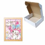 Puzzle din lemn, My Melody, 9 piese, Multicolor, 15x12 cm, PDUV085 - imagine 3