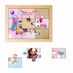 Puzzle din lemn, Gabby's Dollhouse, 9 piese, Multicolor, 15x12 cm, PDUV088 - imagine 2