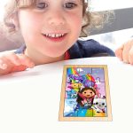 Puzzle din lemn, Gabby's Dollhouse, 9 piese, Multicolor, 15x12 cm, PDUV089 - imagine 4