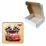 Puzzle din lemn, Cars, Incastru, 5 piese, Multicolor, 12x12 cm, PDUV131 - imagine 3