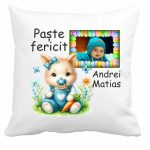 Perna de Paste, Personalizata, Multicolor, 40x40 cm, PPS004
