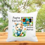 Perna de Paste, Personalizata, Multicolor, 40x40 cm, PPS004 - imagine 3