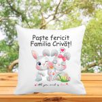 Perna de Paste, Personalizata, Multicolor, 40x40 cm, PPS007 - imagine 3
