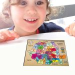 Puzzle Harta Romaniei, Lemn, Format A4, PZHR002 - imagine 4