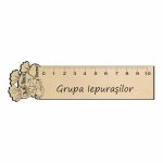 Rigla Gradinita, Personalizata, Lemn, 14x5,5cm, RGL004 - imagine 2
