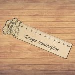 Rigla Gradinita, Personalizata, Lemn, 14x5,5cm, RGL004 - imagine 3