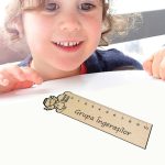 Rigla Gradinita, Personalizata, Lemn, 14x3,5cm, RGL005 - imagine 4