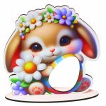 Suport Ou, Kinder, Paste, Lemn, Multicolor, 15,5x15cm, SOKPUV012