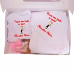 Set Prima mea baita cu Nasii, Alb, Bumbac, SPB02 - imagine 2