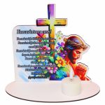 Suport Lumanare Paste, Binecuvantarea Casei, 20x19,5 cm, SPLUV003 - imagine 2