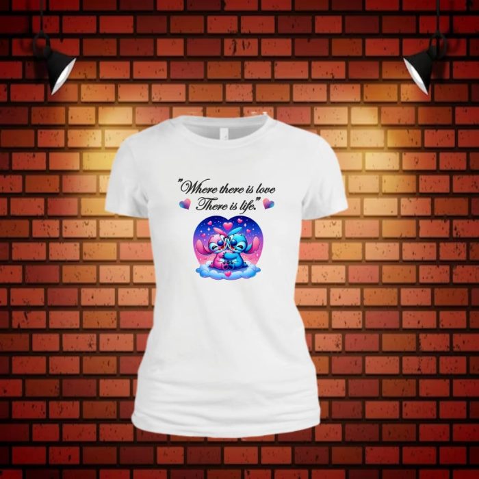 Tricou Personalizat, Stitch, Bumbac, Alb, TU22 - imagine 4