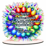 Cadou Paste Educatoare Personalizat 15 15 Cm Dcpuv010