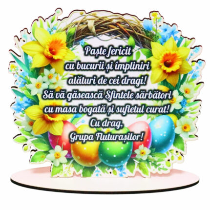 Decoratiune Educatoare Paste Personalizat 15 14 Cm Dcpuv008