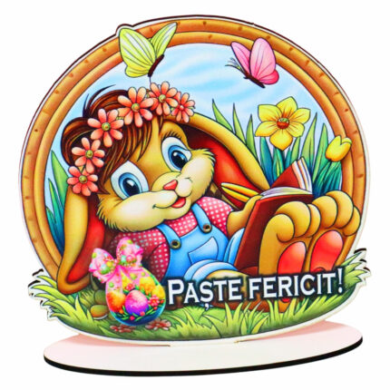 Decoratiune Mesaj Paste Multicolor 15 15 Cm Dcpuv007