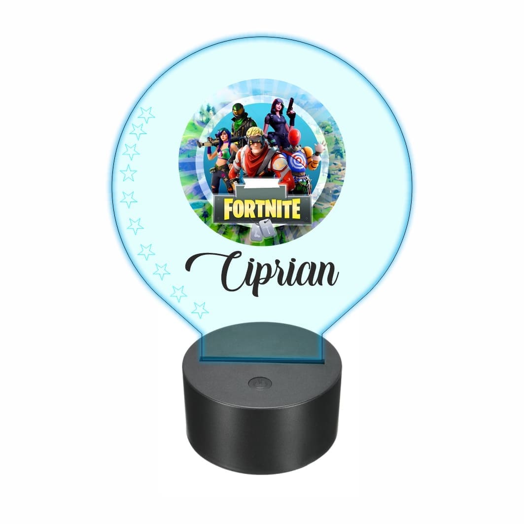 lampa led 3D personalizata fortnite